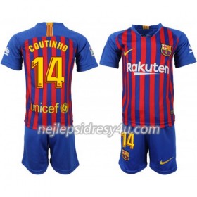 Fotbalový Dres FC Barcelona Coutinho 14 Dětské Domácí 2018/19